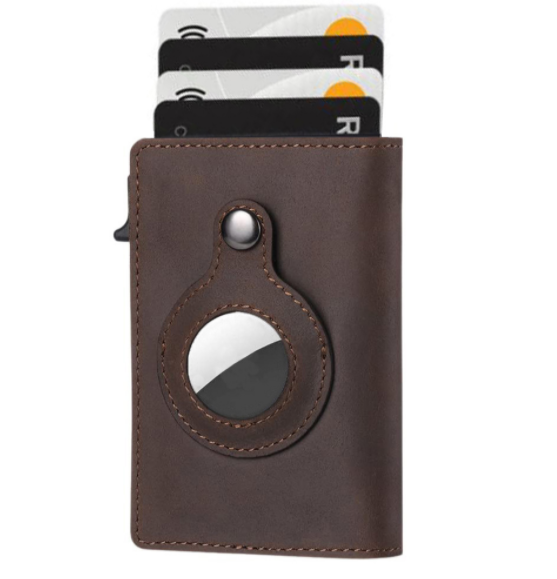 Men's Leather Multi-functional Rfid Card Holder Slim Wallets