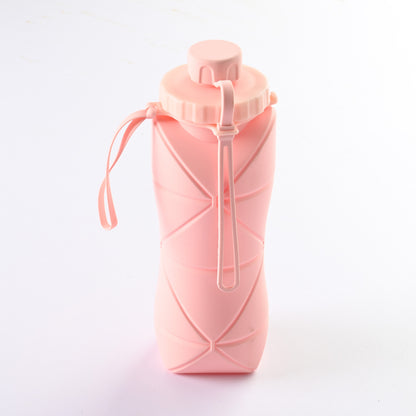 600ml Silicone Folding Water Bottle