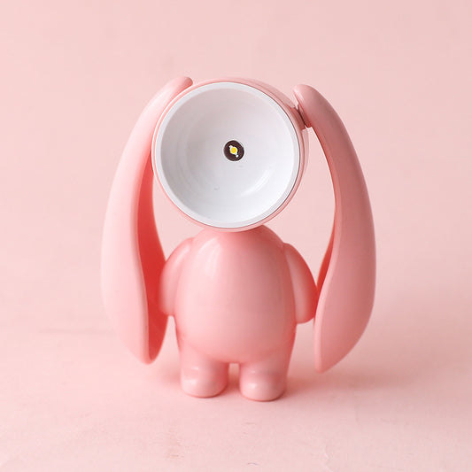 Creative Transformation Rabbit Cute Night Light Girl Heart Decoration