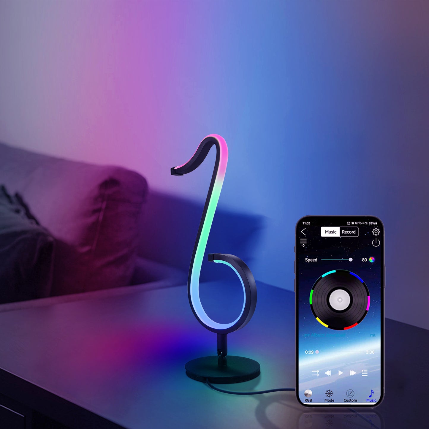 180&deg Rotation Symphony Atmosphere LED Night Light