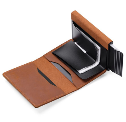 Men's Leather Multi-functional Rfid Card Holder Slim Wallets