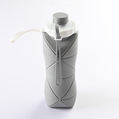 600ml Silicone Folding Water Bottle