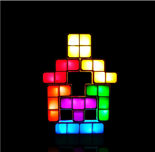 Children's DIY Intelligence Development Toy LED Light 7 Multi-color Blocks