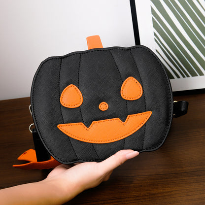 Personalized Creative Halloween Pumpkin Shoulder Crossbody Bag