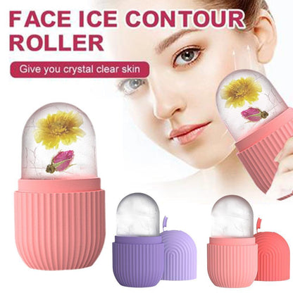 Silicone Ice Cube Roller Ball Face Care Massager