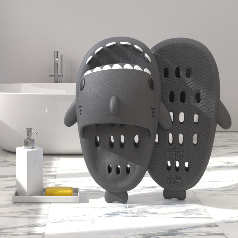 Drain Holes Shower Shark Slippers