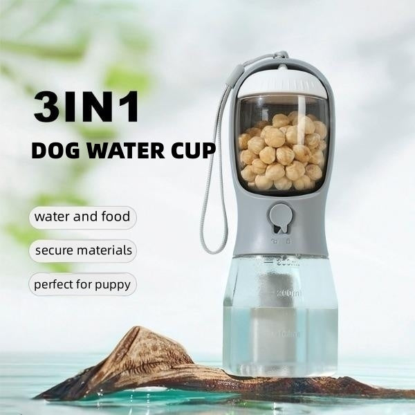 Portable Three-in-one Multi-Functional Pet Cup