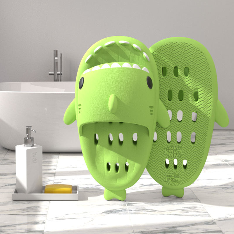 Drain Holes Shower Shark Slippers