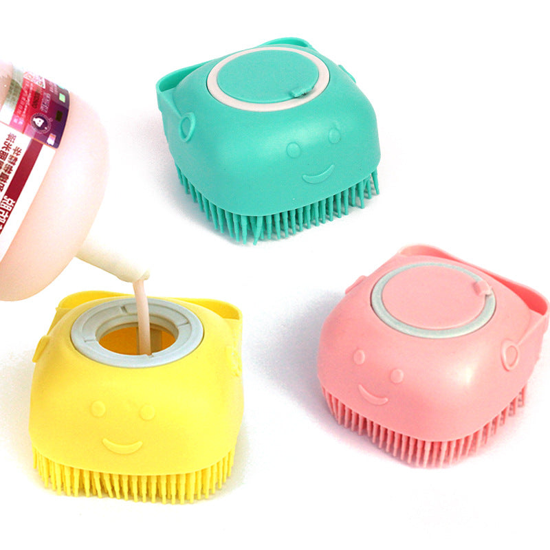 Silicone Cleaning Bath Shampoo Brush