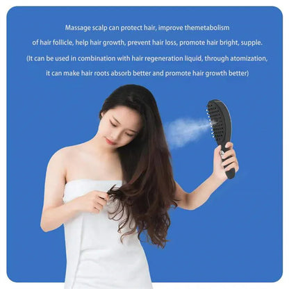 Spray Hair Care Electric Massage Comb Brush